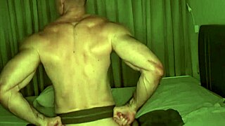 My buddy came over for the game but couldn't resist, he rode my big cock bareback until I came