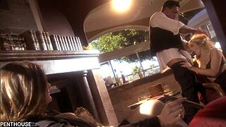 Bartender gets a wild cock ride from Kylee Reese in lingerie! 😍