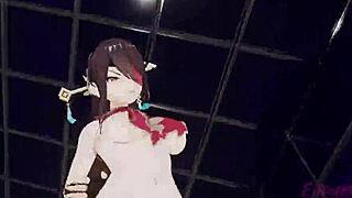 Beidou Unmasked Bitch Squirts Riding