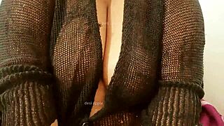 Bold asian girl with big boobs and sexy tits