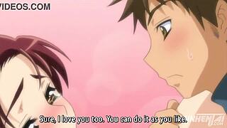 i love busty teen 18+s fighting for a lucky man in this hentai 3 some