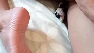 The couple wakes up with a close-up lick on pierced nipples, exploring food and pussy fetish.