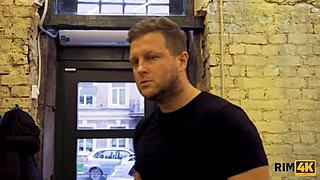 Rim4k babe with enhanced tits loves ASSLICKING fetish. Russian beauty fulfills fantasy.