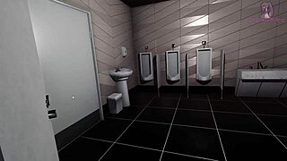 Teen gets squirting cumshot on tits from monster cock blowbang in 3D anime