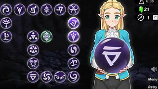 i explore zelda's spirit orbs in this hentai game with shaved pussy and assfucking