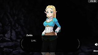 i explore zelda's spirit orbs in this hentai game with shaved pussy and assfucking