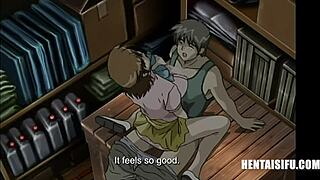 Muscular Girls With Big Tits Bang A Wimp Back To Back In Uncensored Hentai Action