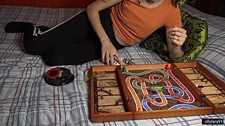 a nerdy european girl rides in jumanji adventure with petite twists and doggystyle scenes