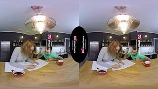 Brunette Shemale Teacher Fucks Student With Deepthroat And Rimjob