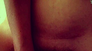 Fucking with creampie while smoking in bed