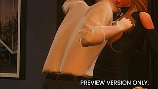 3D animated porn with a dinner scene - a sneak peek of an upcoming Hentai series