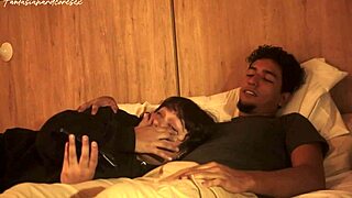 Stepsister lets dick in mouth, parents almost catch