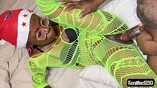 Spent Christmas day celebrating with my petite wife