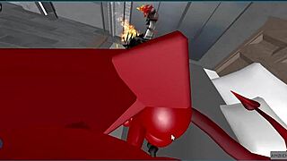 demon roughly fucks hot rich femboy and creampies him 😈💦