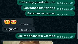 vero, my girl's friend, texts me for sneaky action