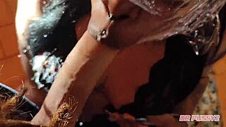 The african nympho takes a monster cock deepthroat and gets a facial.