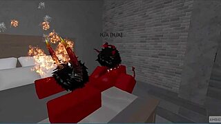 demon roughly fucks hot rich femboy and creampies him 😈💦