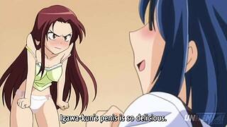 i love busty teen 18+s fighting for a lucky man in this hentai 3 some