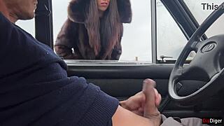yo, a stranger jerked me off through the car window in a public lot!