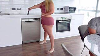 Conversational-Emoji My stepmom got wild in the kitchen, fucking her huge ass! 🍑
