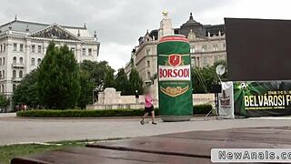 dude tapes while anal fucks euro babe for the first time