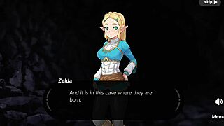i explore zelda's spirit orbs in this hentai game with shaved pussy and assfucking
