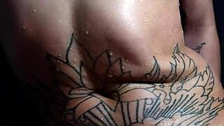 Hot Tranny Squirting Backstage