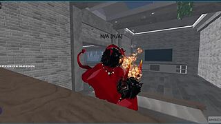 demon roughly fucks hot rich femboy and creampies him 😈💦