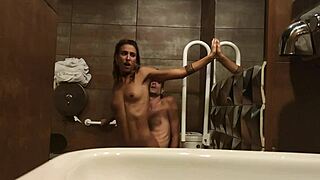 I’m banging this boy hard in the bar toilet while recording every public moment.