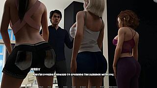 Oh man, I'm getting anal from this monster cock in our group hentai session, it's so wild!