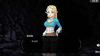 i explore zelda's spirit orbs in this hentai game with shaved pussy and assfucking