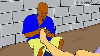 Lonely African Nailcutter Craves Horny Cartoon Fetish Fun