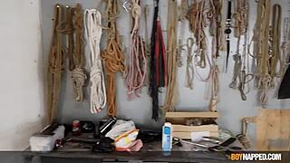 Taylor Mason feels the intense spitroast from dildo and Xavier Sibley.