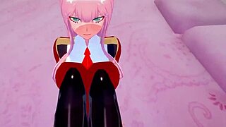 Zero Two Fucks Hard In POV With Darling From Franxx, Intense Fantasy Action