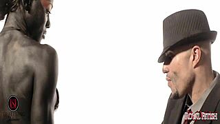 Mile High Club Striptease by King Noire with Wild Spanking Action