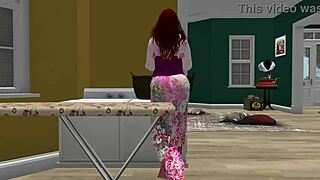 Maria the redhead hires plumber for anal and squirting