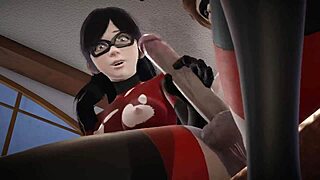 i got creampied by helen in this double futa scene with violet parr