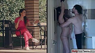 Busty nurse getting banged hard in the ass 😈