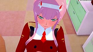 Зеро Ту жестко ебет в POV с Дарлингом из Франкса, интенсивное фантастическое действие