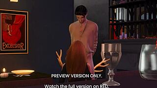 3D animated porn with a dinner scene - a sneak peek of an upcoming Hentai series
