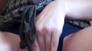 lonely girl caressing her wet pussy to orgasm