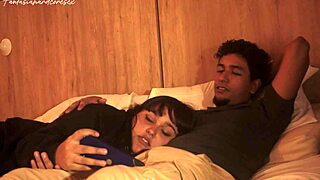 Stepsister lets dick in mouth, parents almost catch