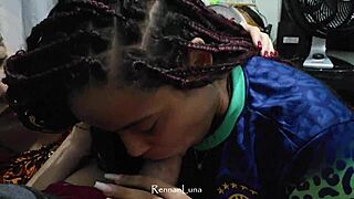 Fucking two hot teens Rennan Luna and Gabbie Luna during World Cup match!