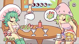 Futanari Di Funghi Futa Hentai Game Ep 3 Boobs Flashed for Cumshot