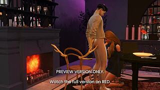 3D animated porn with a dinner scene - a sneak peek of an upcoming Hentai series