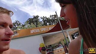 Damn! Hunt4k Brings Wild European Cuckold Action With Teen Blowjob and Outdoor Fingering!