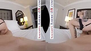 Naughty America - Joanna Angel lets you fuck her bubble butt with ball licking and heels!