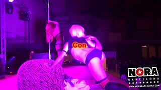 that spanish teen gets her ass fucked hard with a strapon by her lesbian friend