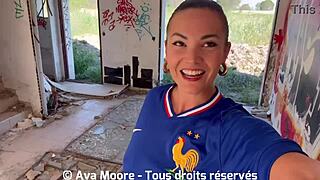 French girls suck strangers for Euro 2024 bucksake fun