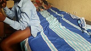 i watch this ebony teen get fucked hard by a big black cock in african homemade scene